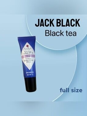 🇺🇸🆕NWOB BLACK JACK | FULL | Unisex Intense Therapy Lip Balm SPF 25 - black tea